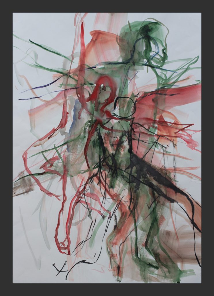 Tänzer, 2012, Aquarell, 50x70 cm