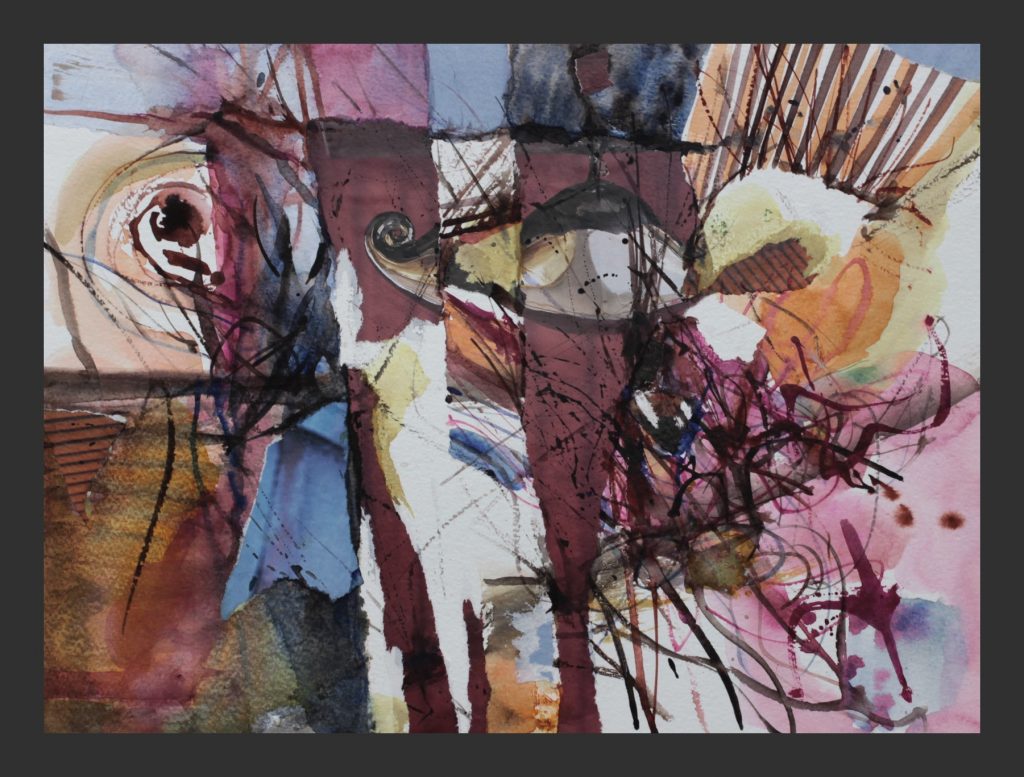 Collage, 2010, Aquarell, 30x40 cm